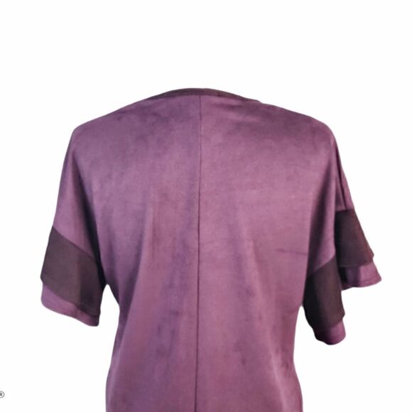 Bluheaven Boho Purple Matted Velvet Tunic Dress S - Picture 11 of 15